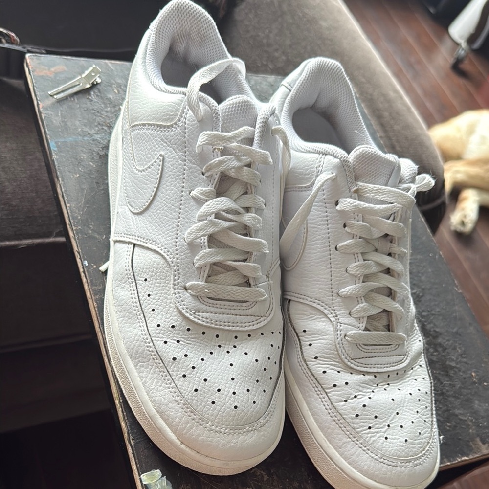 Nike White Sneakers Court Vision Design